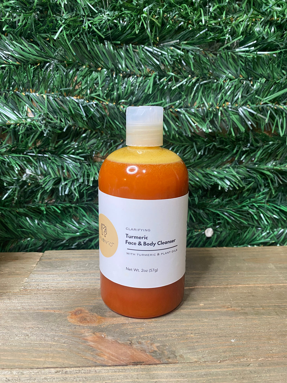 Natural turmeric skin cleanser for face and body with brightening benefits