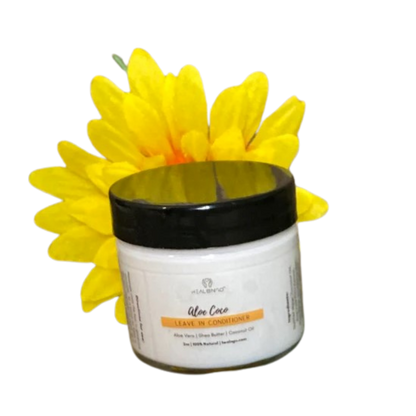 Natural hair care product with aloe and coconut ingredients for moisture and breakage protection