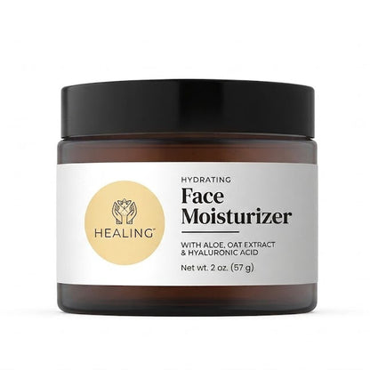 Hydrating Face Moisturizer with carrot seed oil and cucumber oil in a lightweight formula for daily skin hydration and glow