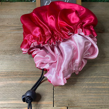  Red Hair bonnet satin for smooth, frizz-free hair overnight