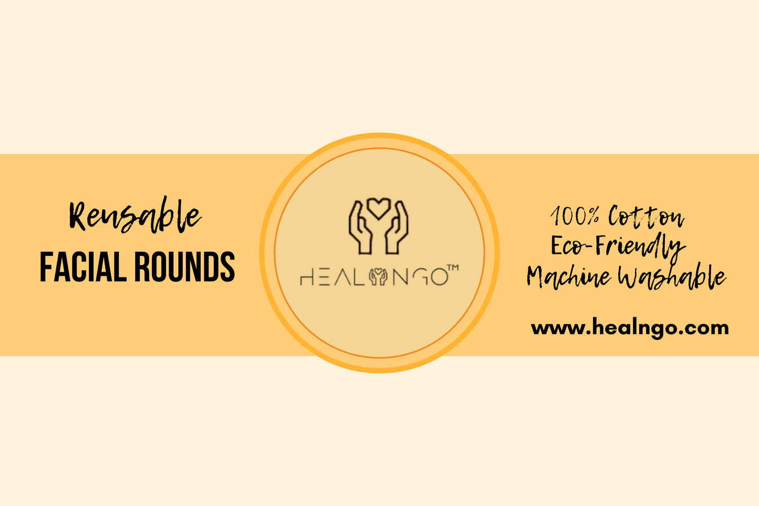 Reusable Rounds, 100% cotton, machine washable