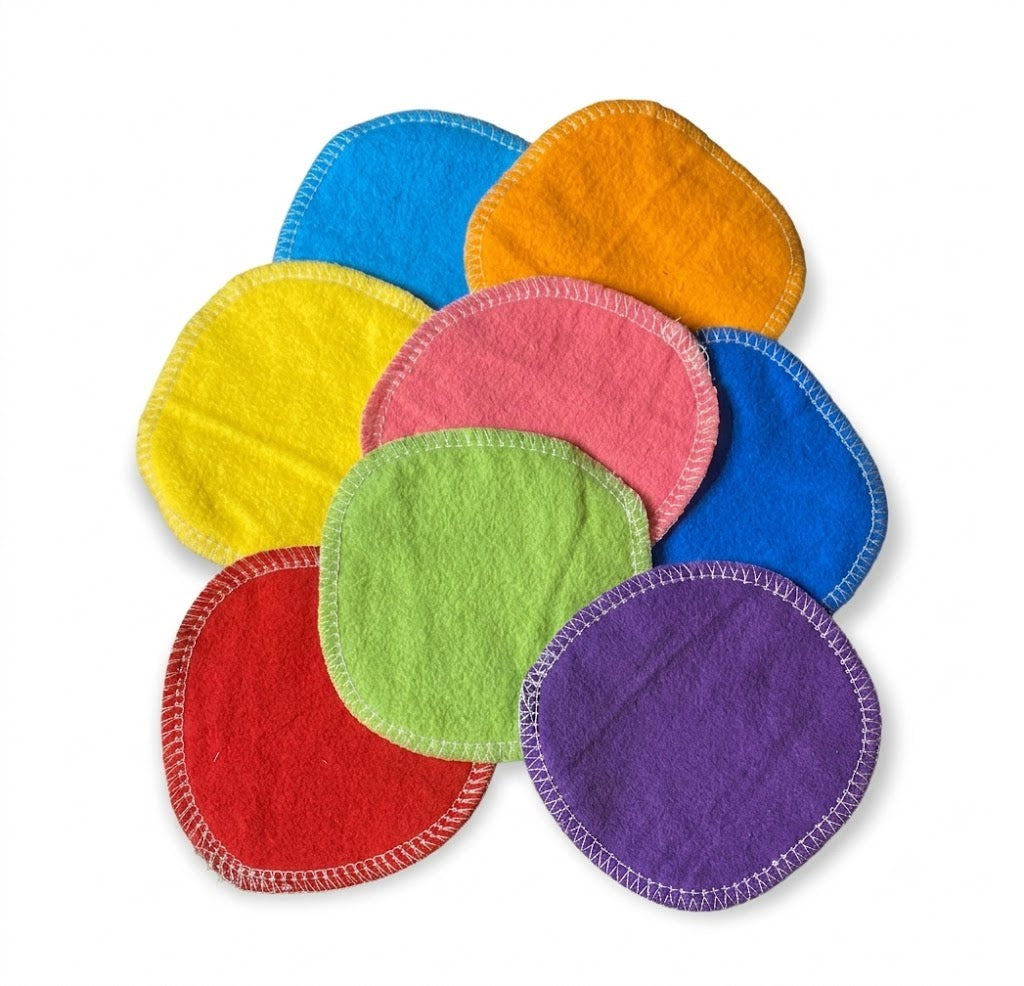 100% cotton washable facial pads used for toner, cleanser, and micellar water application