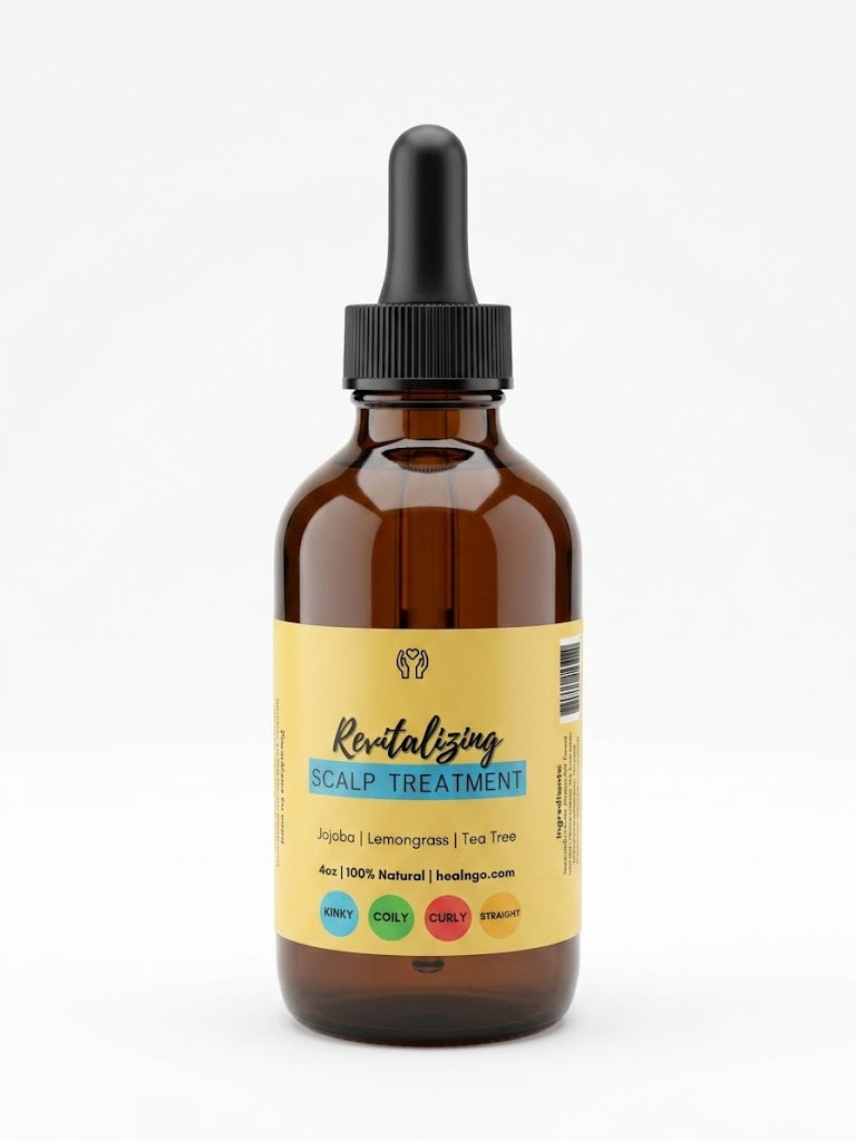 Lightweight scalp nourishing oil for protective styles and dry scalp care