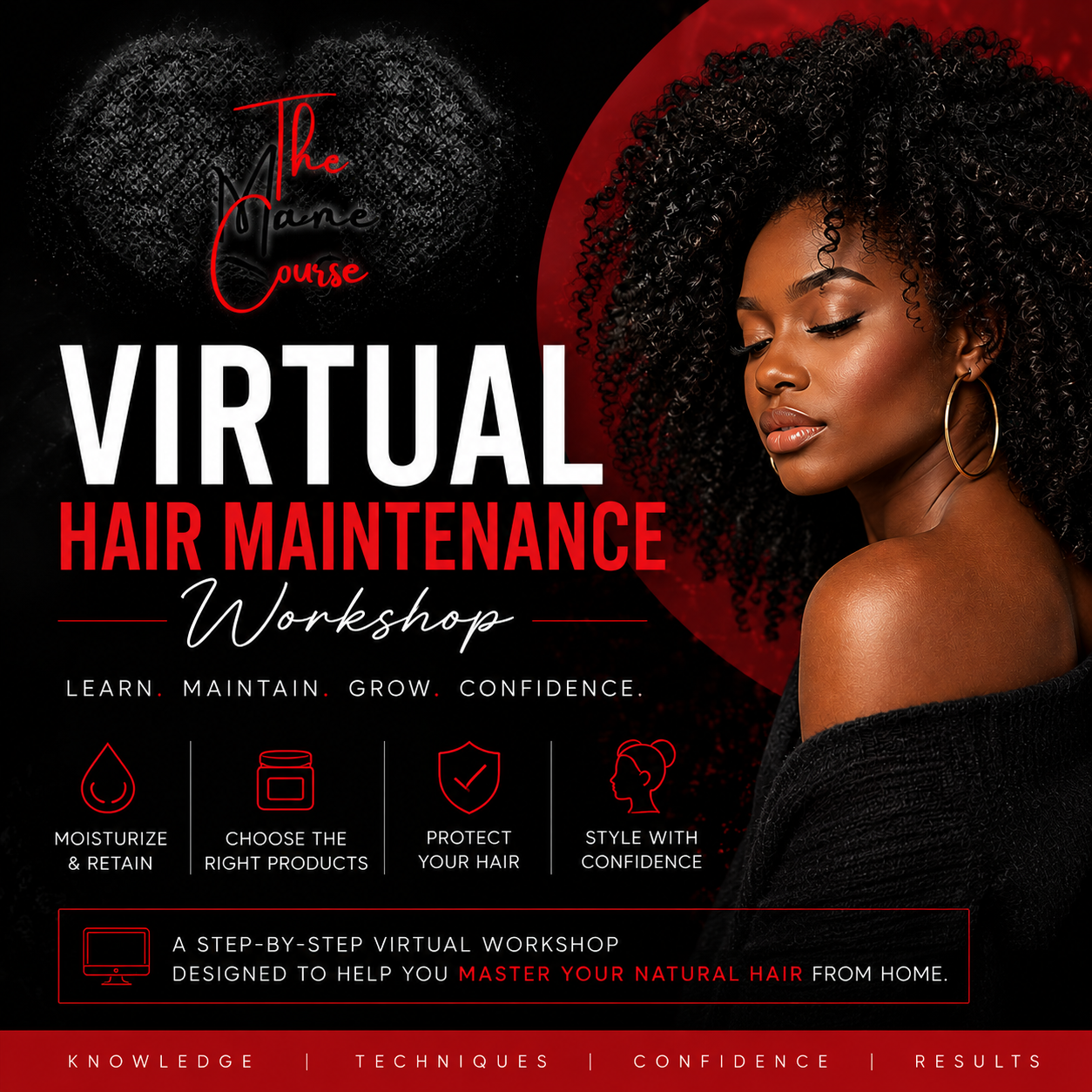 The Mane Course Virtual Natural Hair Care Workshop | Moisture, Growth &amp; Maintenance Masterclass