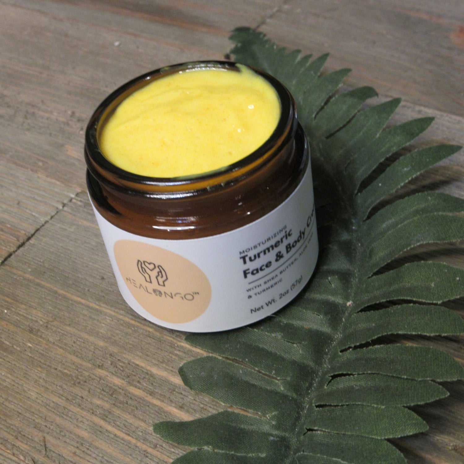 Nourishing turmeric lotion for face and body to restore natural glow