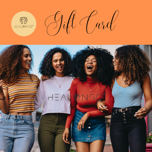 HealNGo digital gift card for natural hair products, conditioners, shampoos, and styling essentials